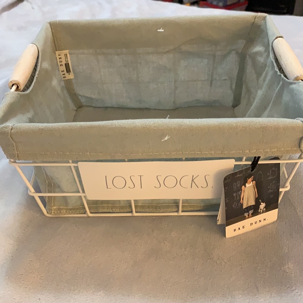 Rae Dunn Small “Lost Socks” Square L…